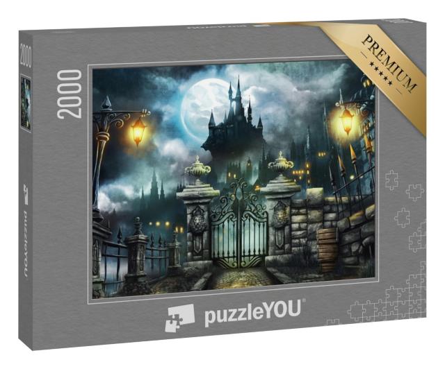 Puzzle 2000 Teile „ Halloween-Schloss“