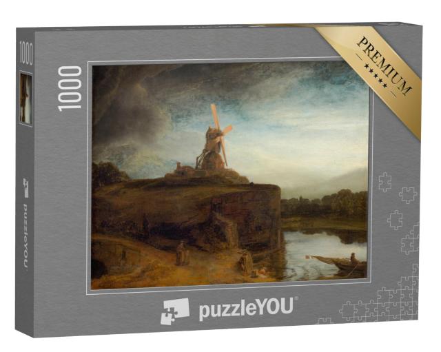 Puzzel 1000 stukjes „Rembrandt - De Molen“