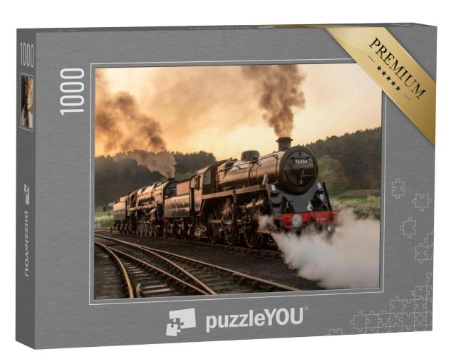 Puzzel 1000 stukjes „Stoomlocomotieven met dubbele kop“