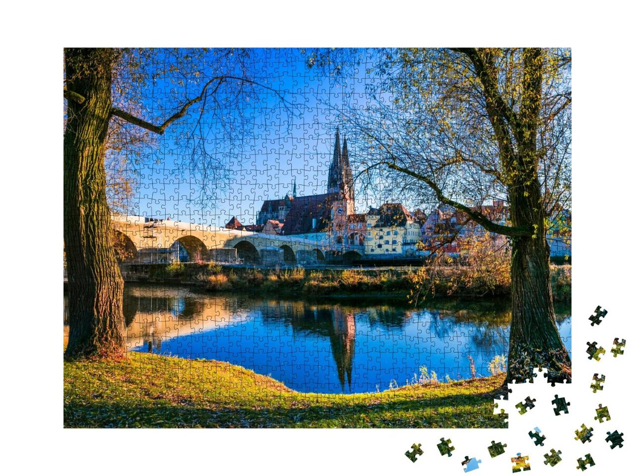 Puzzle 1000 Teile „Regensburg an der Donau, Bayern, Deutschland“