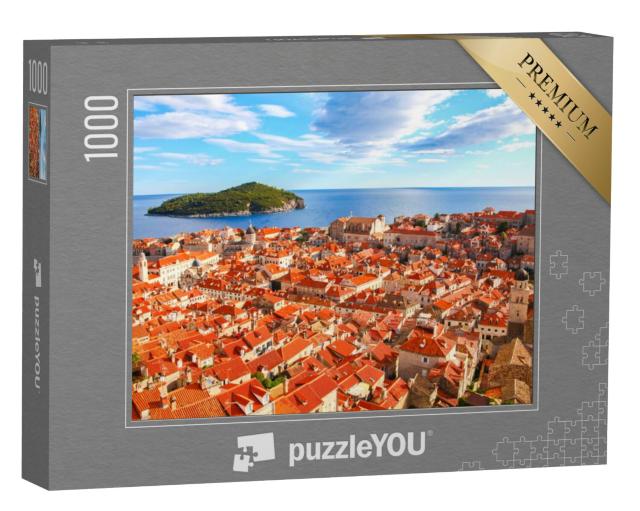 Puzzel 1000 stukjes „Oude stad Dubrovnik aan de Adriatische Zee, Kroatië“