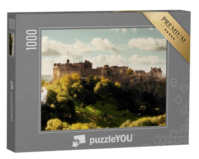 Puzzel 1000 stukjes „Majestueus kasteel van Edinburgh, Schotland“