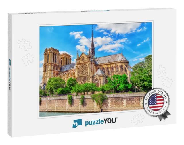 Notre Dame De Paris Cathedral, Most Beautiful Cathedral i... Jigsaw Puzzle
