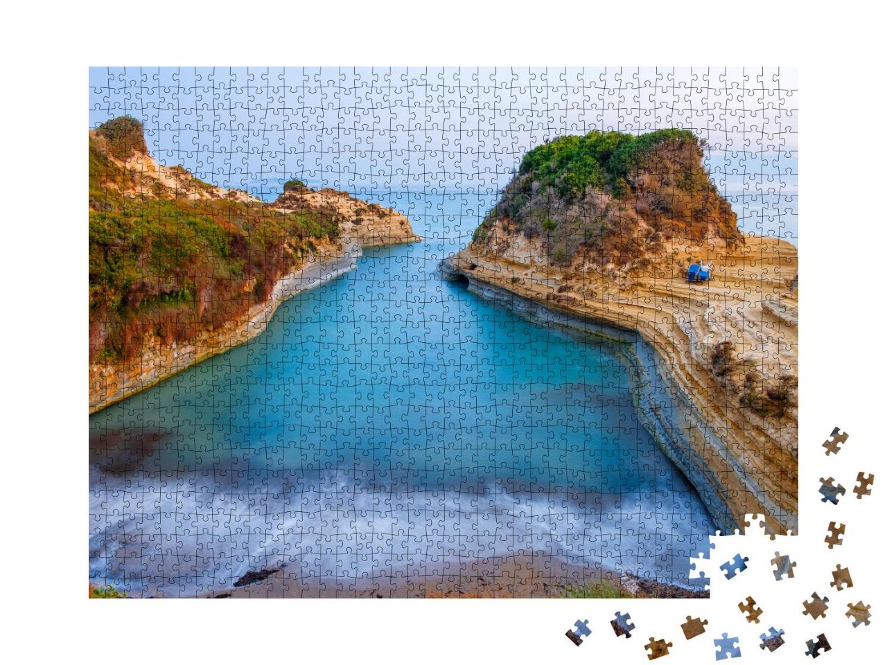 Puzzle 1000 Teile „Strand von Canal d'Amour, Korfu, Griechenland“