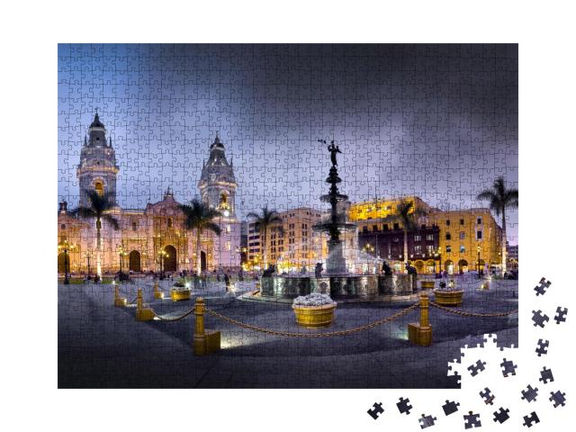Puzzle 1000 Teile „Plaza de armas de Lima, Hauptstadt von Peru“