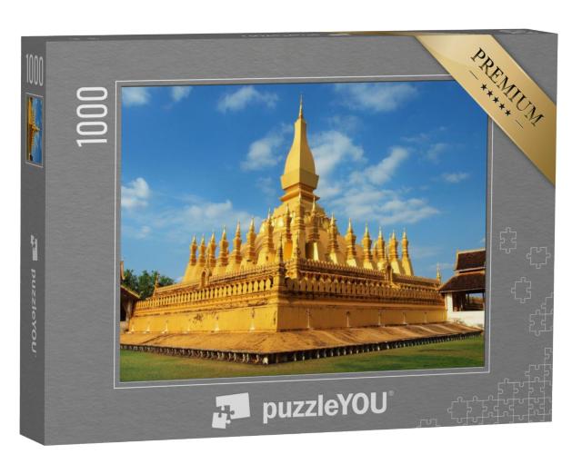 Puzzel 1000 stukjes „Pha That Luang tempel in Vientiane, Laos“