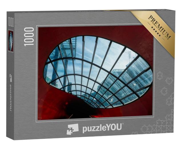 Puzzel 1000 stukjes „Ingang van een metrostation in Eindhoven“