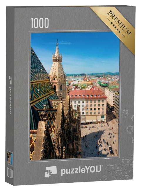 Puzzel 1000 stukjes „Stephansdom in de oude stad van Wenen“