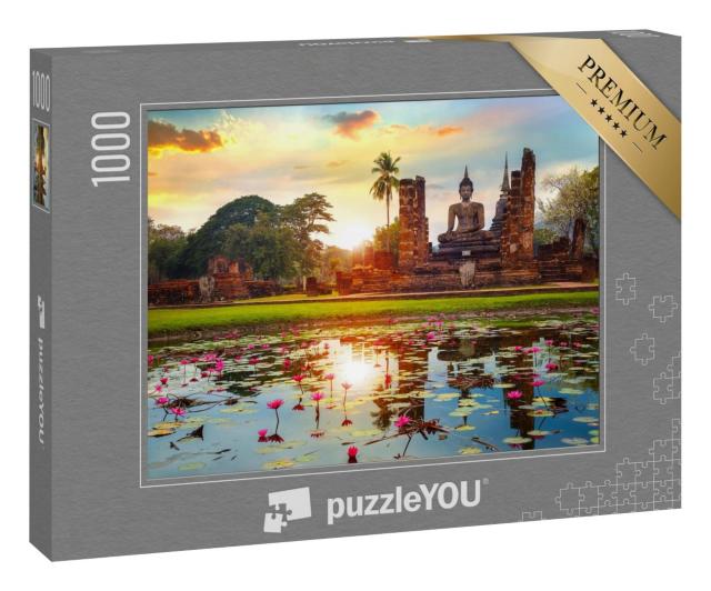 Puzzle 1000 Teile „Wat Mahathat-Tempel, einer UNESCO-Weltkulture, Thailand“