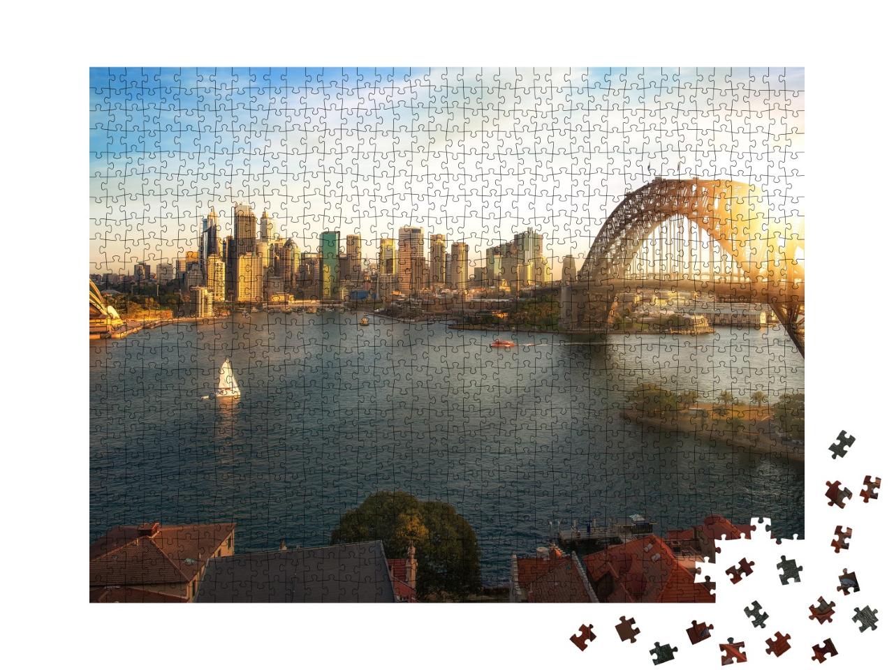 Puzzle 1000 Teile „Panoramablick auf Sydney“