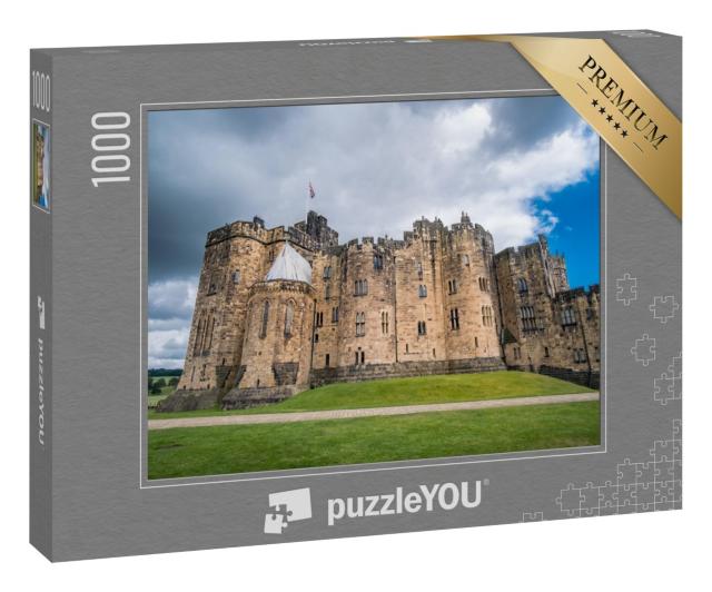 Puzzle 1000 Teile „Mystisches Alnwick Castle in der englischen Grafschaft Northumberland“