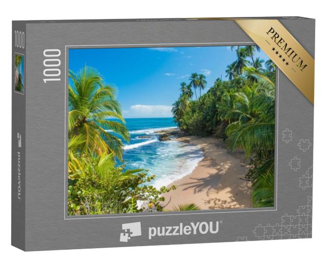 Puzzel 1000 stukjes „Prachtig Caribisch strand bij Puerto Viejo, Costa Rica“