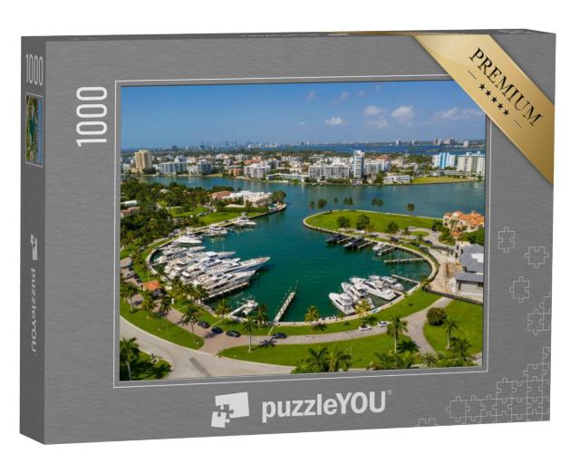 Puzzel 1000 stukjes „Jachthaven Bal Harbour, Miami Beach, Florida“