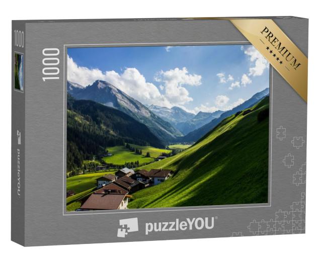 Puzzel 1000 stukjes „Tuxertal met Hintertuxer gletsjer“