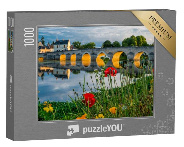 Puzzel 1000 stukjes „Montrichard, Vallei van de Loire, Frankrijk“