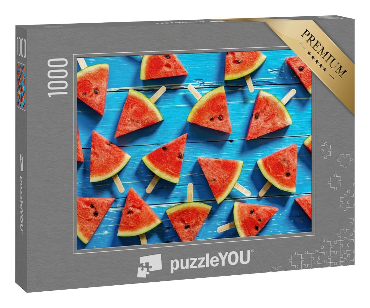 Puzzle 1000 Teile „Wassermelone: Scheiben“