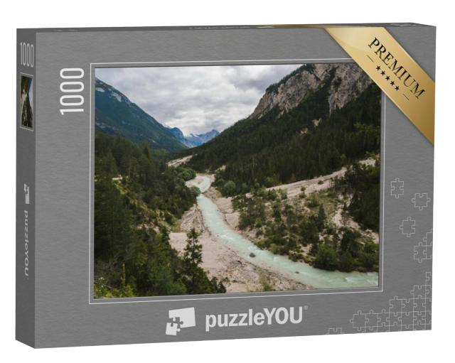 Puzzel 1000 stukjes „Wilde Isar in de Oostenrijkse Alpen“