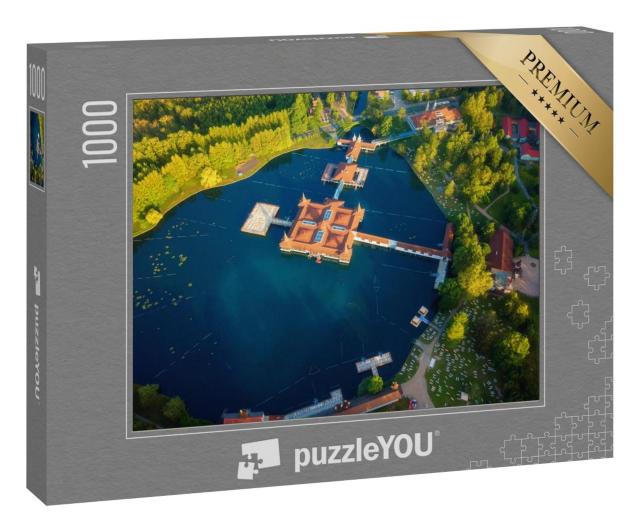 Puzzle 1000 Teile „Luftaufnahme des berühmten Heviz-Sees in Ungarn“
