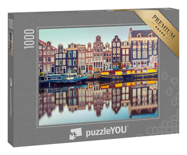 Puzzle 1000 Teile „Amsterdamer Gracht, Holland, Niederlande“