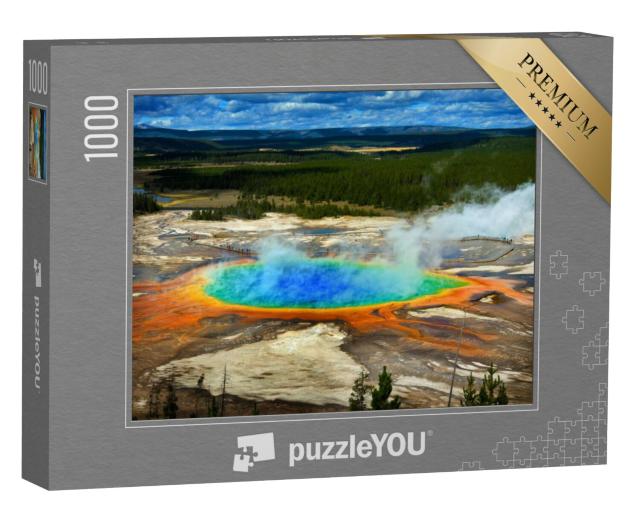 Puzzel 1000 stukjes „Grote prismatische bron, Yellowstone National Park, VS“