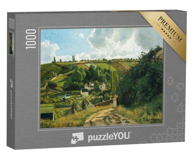 Puzzel 1000 stukjes „Camille Pissarro - De heuvel van Jalais, Pontoise“