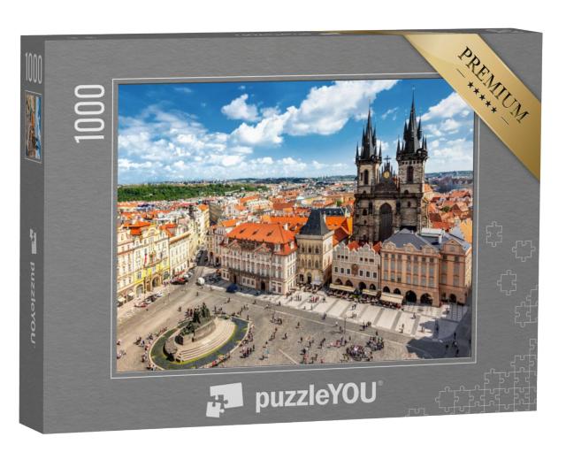 Puzzel 1000 stukjes „Het Oude Stadsplein in Praag“