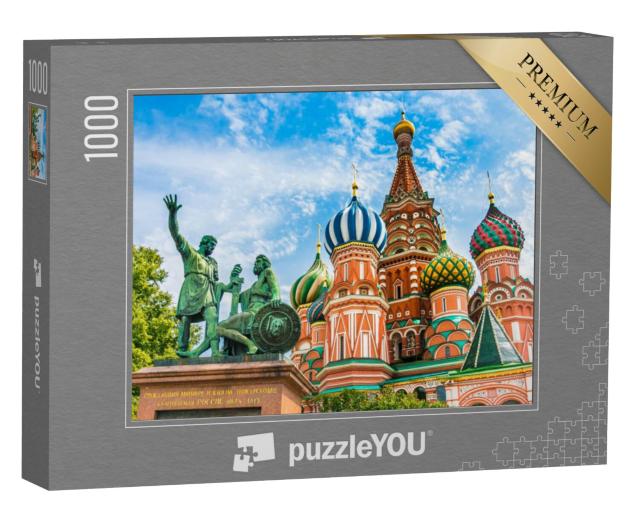 Puzzel 1000 stukjes „Sint-Basiliuskathedraal op het Rode Plein in Moskou, Rusland“