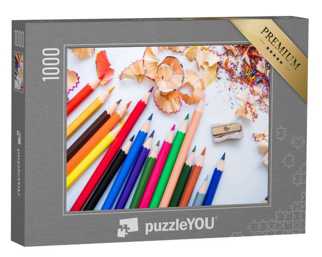 Puzzel 1000 stukjes „Geslepen kleurpotloden“