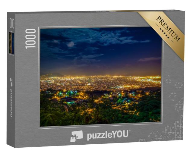 Puzzel 1000 stukjes „Nachtzicht van Kingston, Jamaica“