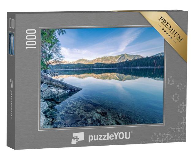 Puzzel 1000 stukjes „Herfstuitzicht op de Eibsee en de Zirmerskopf“