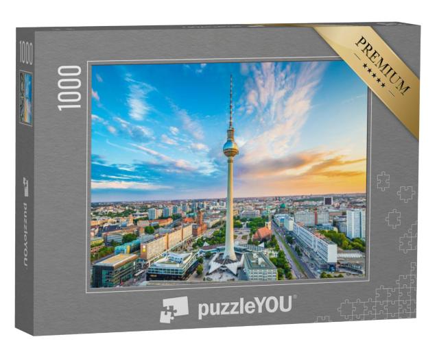 Puzzel 1000 stukjes „Televisietoren op Alexanderplatz, Berlijn, Duitsland“