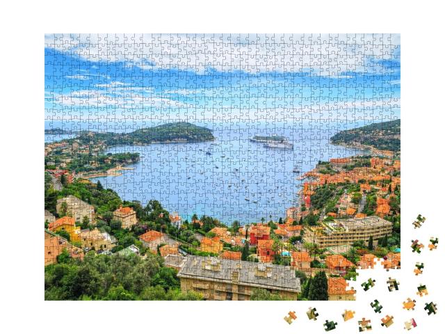 Puzzle 1000 Teile „Côte d'Azur bei Nizza, Frankreich“
