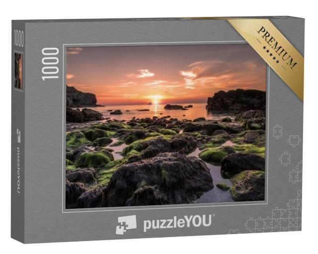 Puzzel 1000 stukjes „Zonsondergang in Cornwall, Engeland“