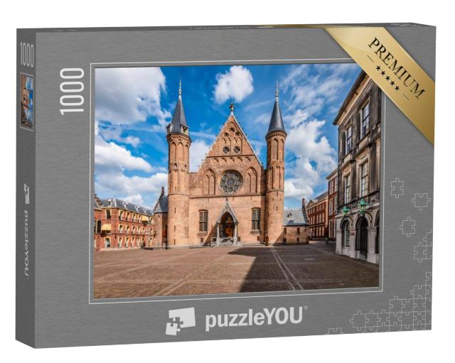 Puzzel 1000 stukjes „Ridderzaal op de binnenplaats, Den Haag“