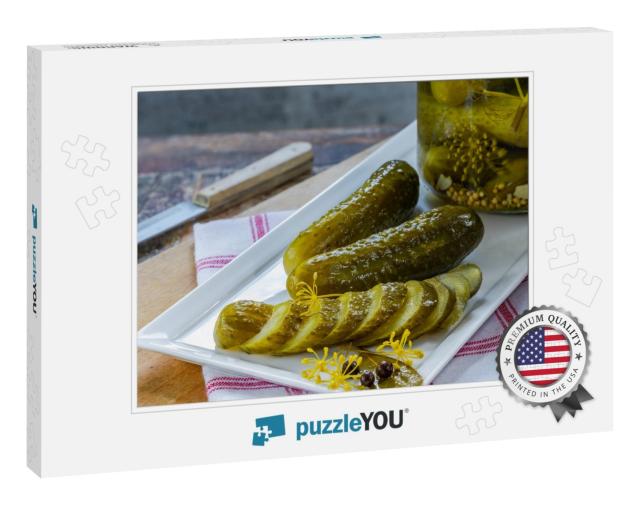 Cucumbers Pickled in Vinegar with Dill & Garlic... Jigsaw Puzzle
