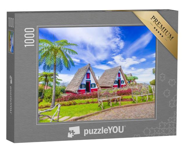 Puzzel 1000 stukjes „Traditionele huizen op Madeira, Portugal“