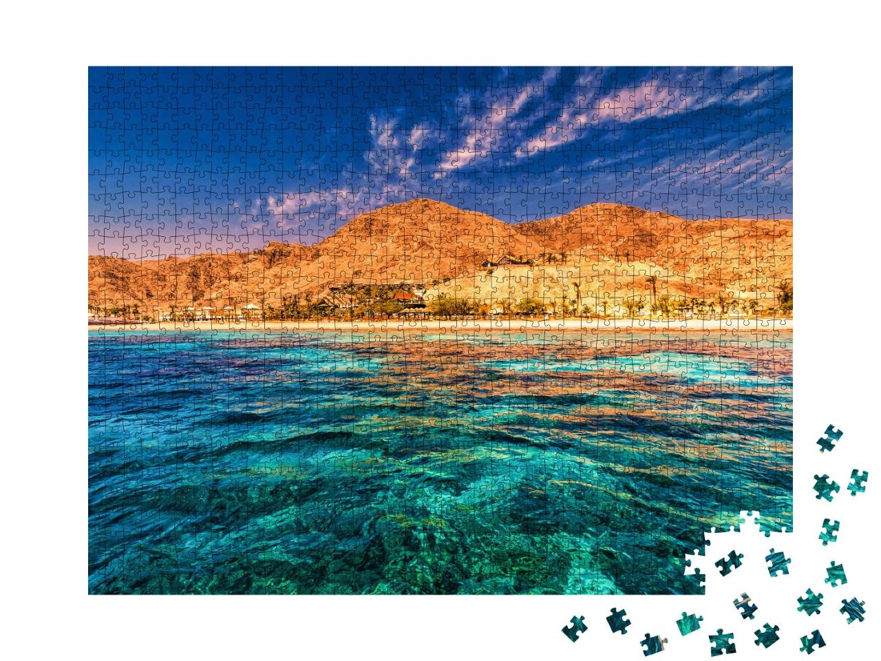 Puzzle 1000 Teile „Berge hinter dem Roten Meer“