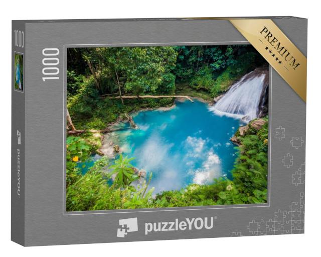 Puzzel 1000 stukjes „Blauwe Gat in Jamaica“