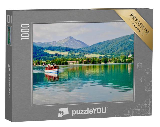 Puzzel 1000 stukjes „Schilderachtige Tegernsee in Beieren, Duitsland“