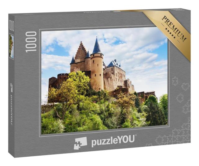 Puzzle 1000 Teile „Festungsanlage der Burg Vianden, Luxemburg“