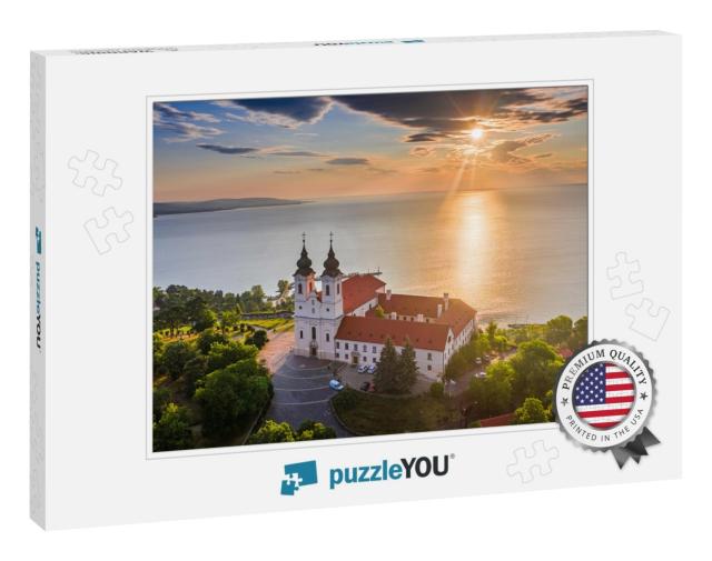 Tihany, Hungary - Aerial Skyline View of the Famous Bened... Jigsaw Puzzle