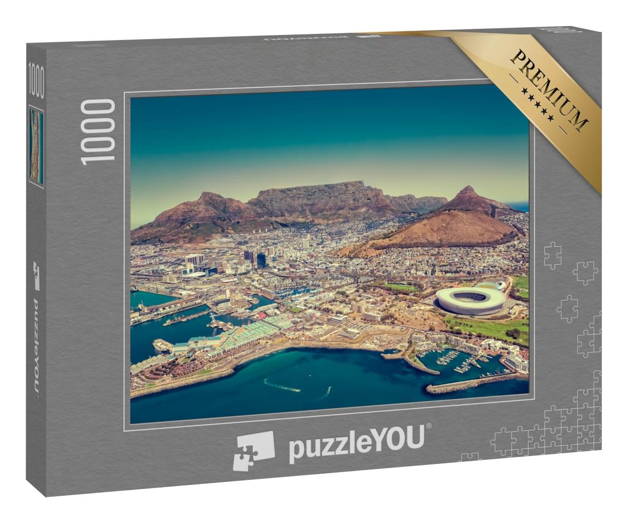 Puzzle 1000 Teile „Blick über Kapstadt in Südafrika“