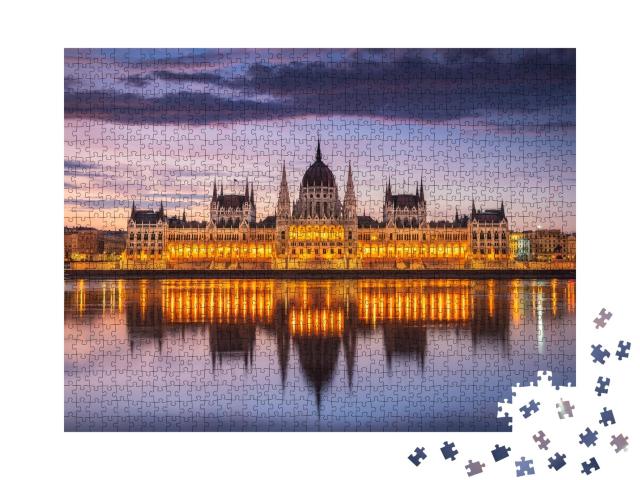 Puzzle 1000 Teile „Ungarisches Parlament, Budapest, Ungarn“