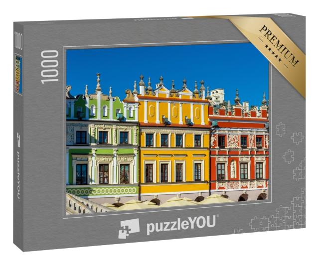 Puzzle 1000 Teile „Häuser auf dem Großen Markt in Zamosc, Polen“