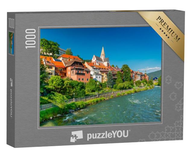 Puzzel 1000 stukjes „De prachtige Oostenrijkse stad Murau, West-Stiermarken“