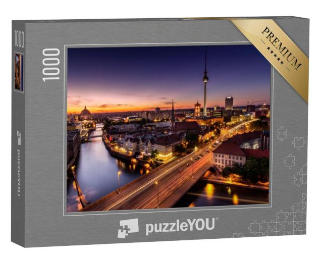 Puzzel 1000 stukjes „Berlijn kort na zonsondergang, Duitsland“