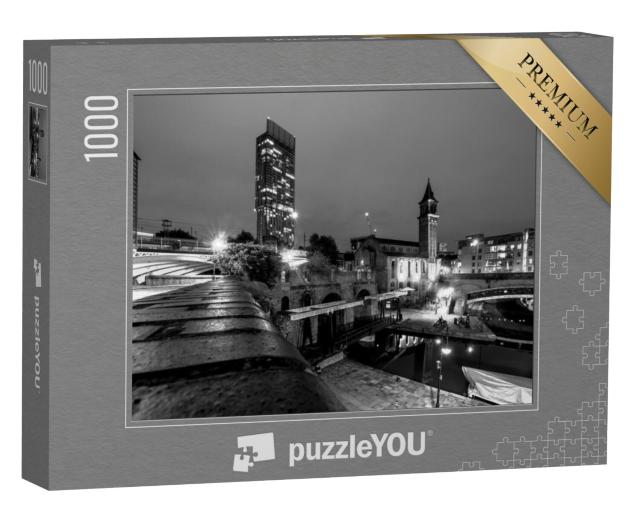 Puzzel 1000 stukjes „Manchester: een stad bij nacht“