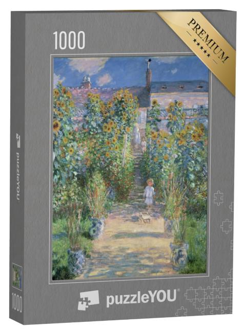 Puzzel 1000 stukjes „De tuin van de kunstenaar in Vetheuil, Claude Monet 1880“