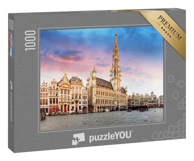 Puzzle 1000 Teile „Impression vom Grote Markt, Brüssel, Belgien“