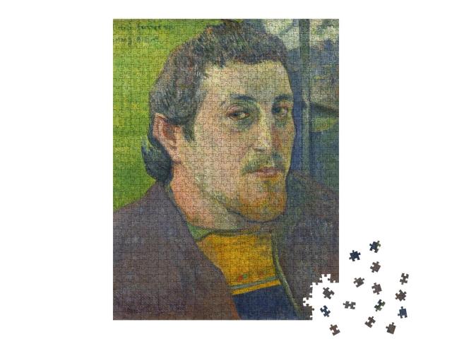 Puzzle 1000 Teile „Selbstporträt von Paul Gauguin, Öl auf Leinwand“
